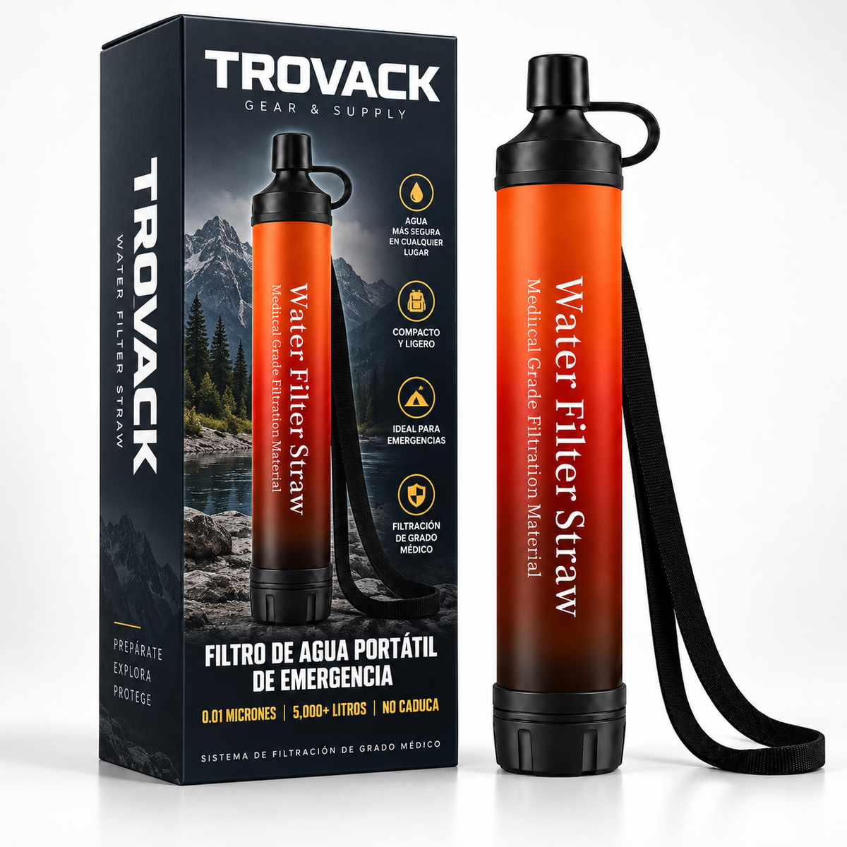 FILTRO DE AGUA DE EMERGENCIA TROVACK