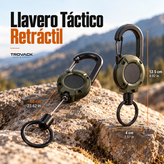 Llavero Táctico Retráctil TROVACK